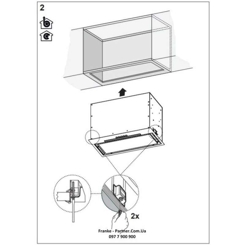 Franke Витяжкавбудовувана Box Flush EVO чорний (3050665365)