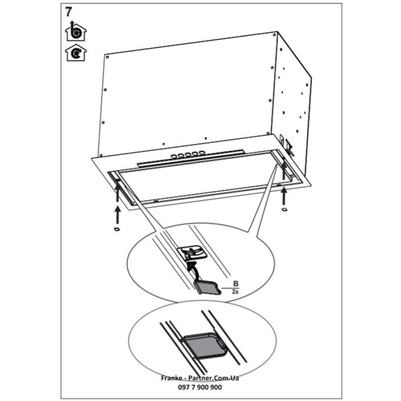 Franke Витяжкавбудовувана Box Flush EVO чорний (3050665365)