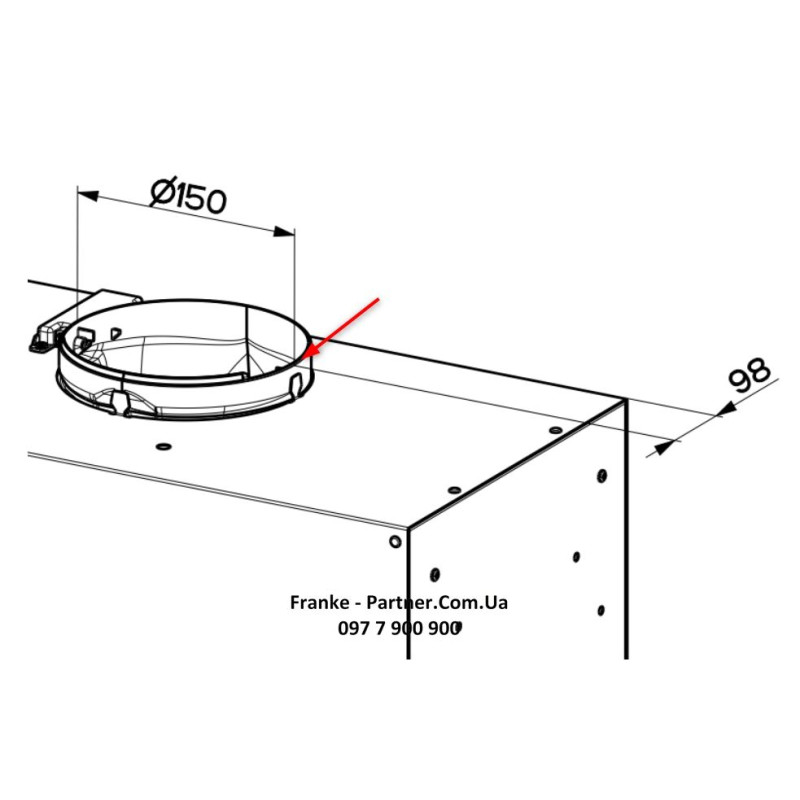 Franke Витяжкавбудовувана Box Flush EVO чорний (3050665365)