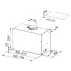 Franke Витяжка вбудовувана Box Flush EVO, 70см, 1120м3г, FBFE WH MATT A70, білий матовий (3050665367)