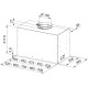Витяжка Franke вбудовувана, 70см, 1250м.куб/год, Box Flush Basic FBFE BK A70, чорний (3050728431)