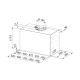 Витяжка Franke вбудовувана, 70см, 1250м.куб/год, Box Flush Basic FBFE LG A70, cвітло-сірий (3050729553)