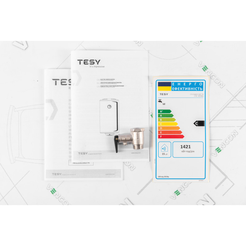 TESY Бойлер электрический 50 л Simpat Eco CTV 504415 D07 TR (305486)