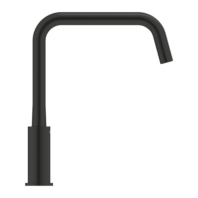 Grohe EUROSMART смеситель для кухни однорычажный, U-излив, цвет черный матовый, (305672430)
