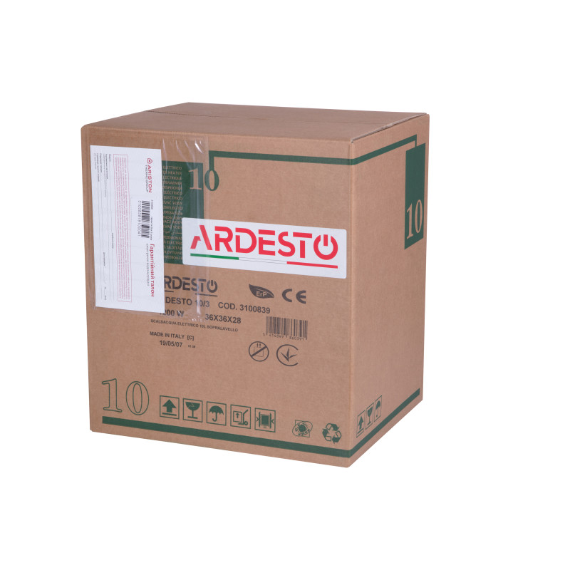 ARDESTO Водонагрівач (бойлер) 10л, 1,2кВт, над мийкою (3100839)