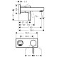 Hansgrohe Metris S Змішувач для раковини, одноважiльний, (31162000)