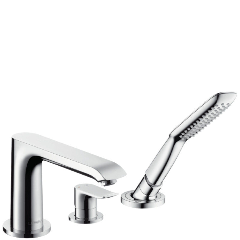 Hansgrohe Metris Змішувач на край ванни на 3 отвори, хром, (31190000)