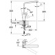 Grohe Змішувач для кухні Eurocube, хром (31255000)