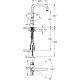 Hansgrohe Змішувач для раковини одноважільний Metropol Classic (31303000)