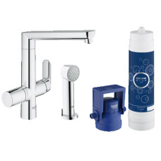 Grohe K7 Змішувач для мийки одноважiльний, з функцією очищення водопровідної води і з додатковою лійкою, (31354001)