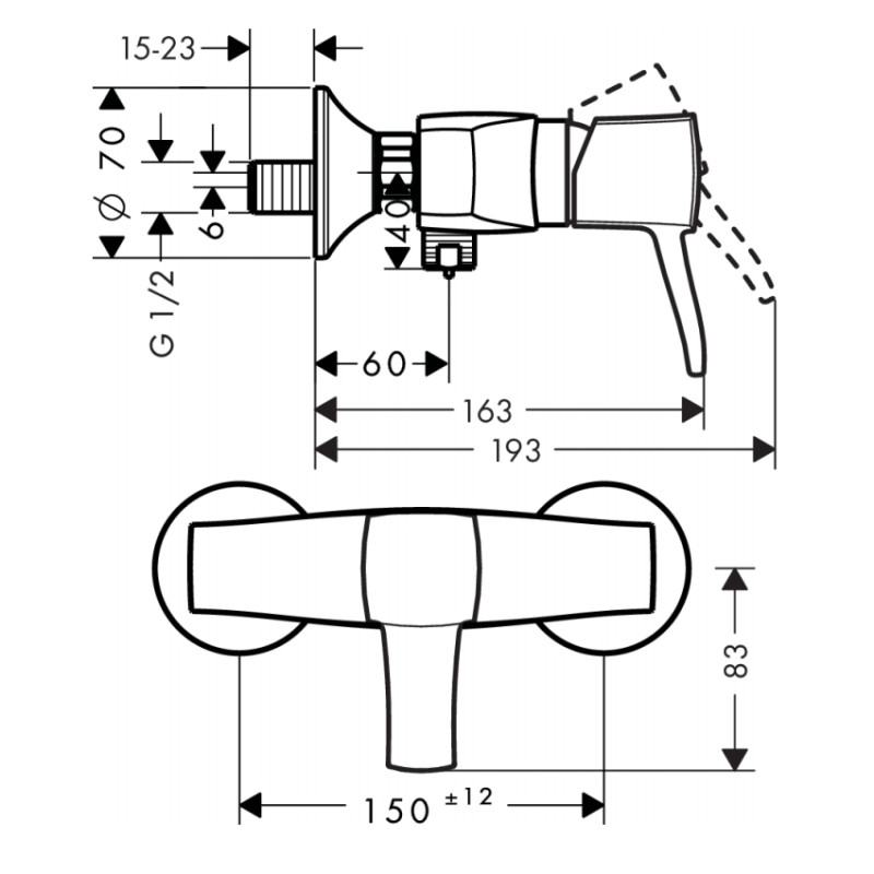 Hansgrohe Змішувач для душу Metropol Classic (31360090)