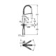 Grohe Eurocube Змішувач для кухні, одноважiльний, (31395DC0)