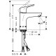 Hansgrohe Focus Змішувач для раковини, одноважiльний, (31517000)