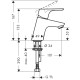 Hansgrohe Змішувач для раковини Focus з донним клапаном Push Open (31604000)
