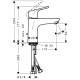 Hansgrohe Focus Змішувач для раковини, одноважiльний, (31621000)