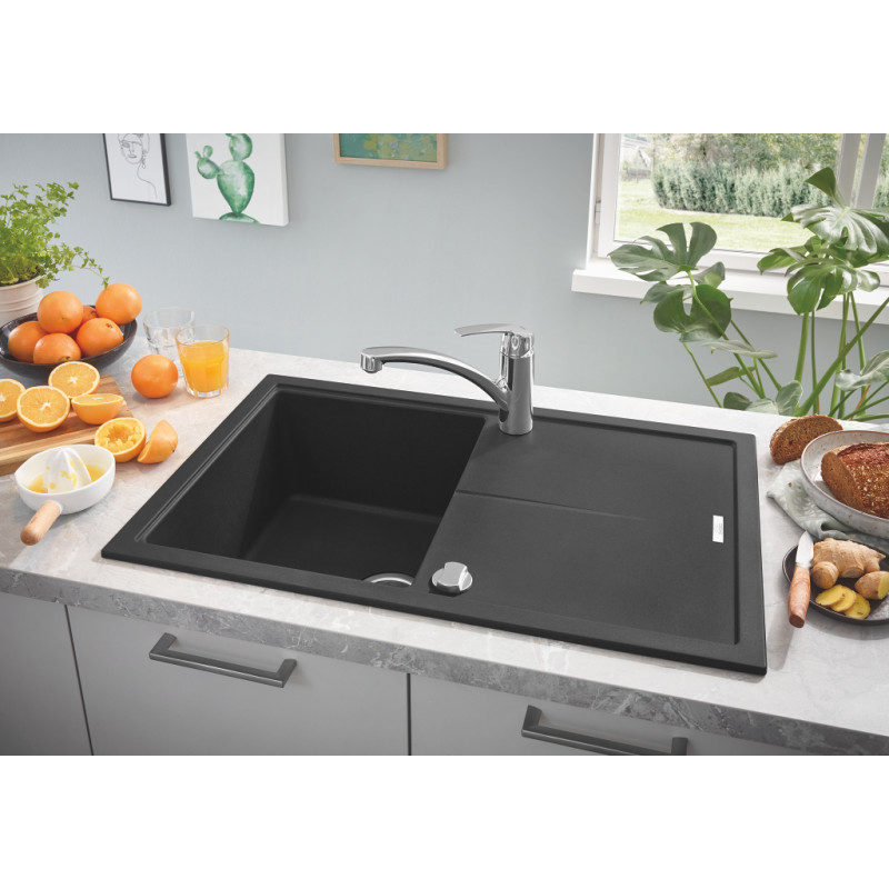 Grohe Мийка для кухні 780 x 500 мм, Granite Black (31639AP0)