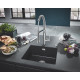Grohe Мийка для кухні 457 x 406 мм, Granite Black (31653AP0)