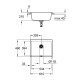 Grohe Мийка для кухні 610 x 457 мм, Granite Black (31655AP0)