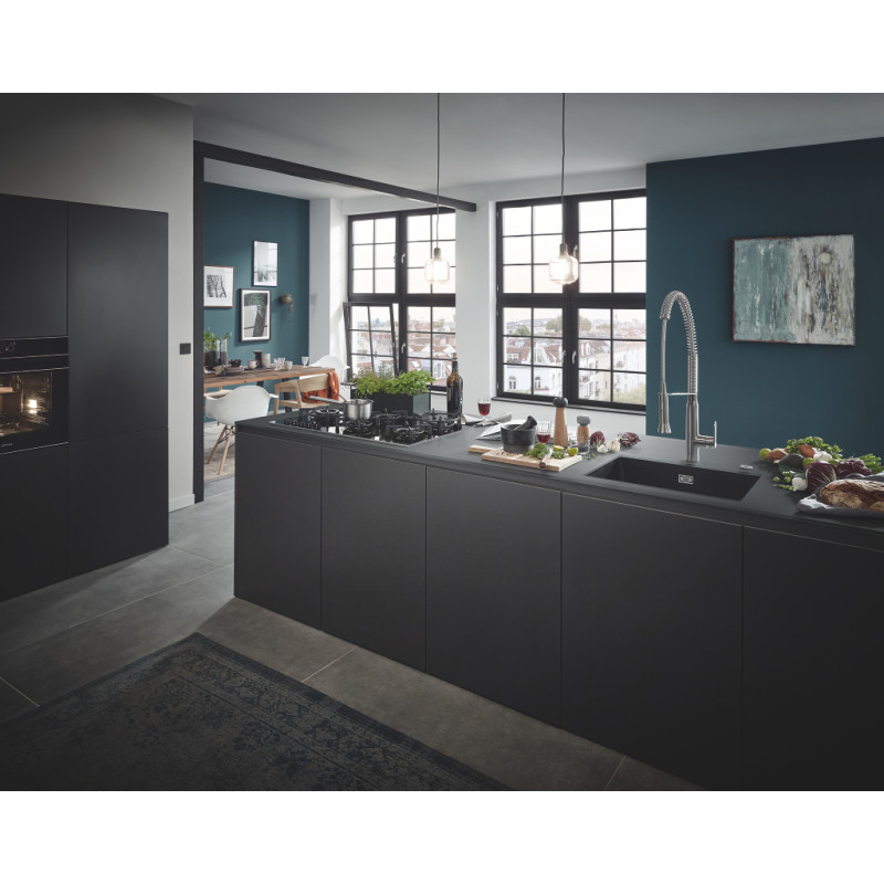 Grohe Мийка для кухні 610 x 457 мм, Granite Black (31655AP0)