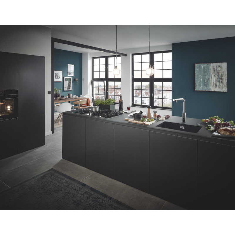 Grohe Мийка для кухні 610 x 457 мм, Granite Black (31655AP0)