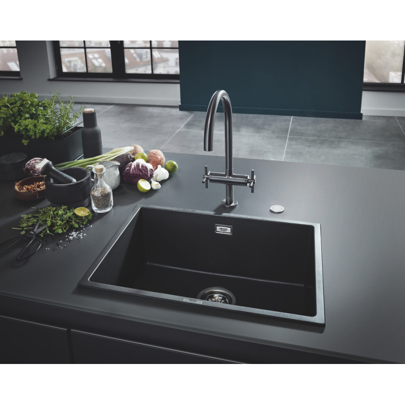 Grohe Мийка для кухні 610 x 457 мм, Granite Black (31655AP0)