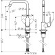 Hansgrohe Focus 260 Змішувач для кухні, одноважiльний, кол. пiд сталь, (31820800)