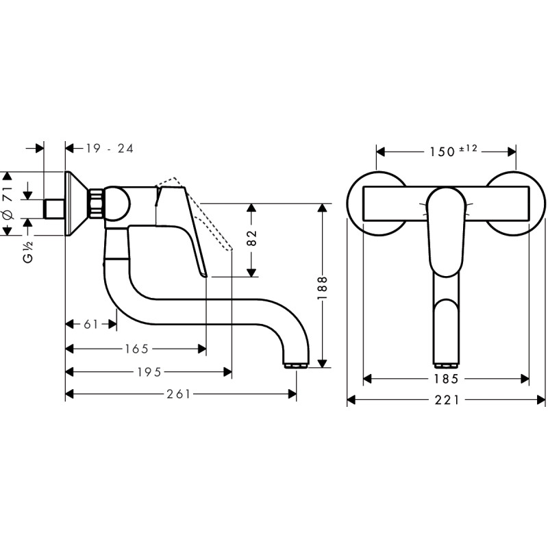 Hansgrohe Focus Змішувач для кухні, одноважiльний, (31825000)