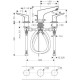 Hansgrohe Focus Змішувач для раковини, на 3 отвори, (31937000)