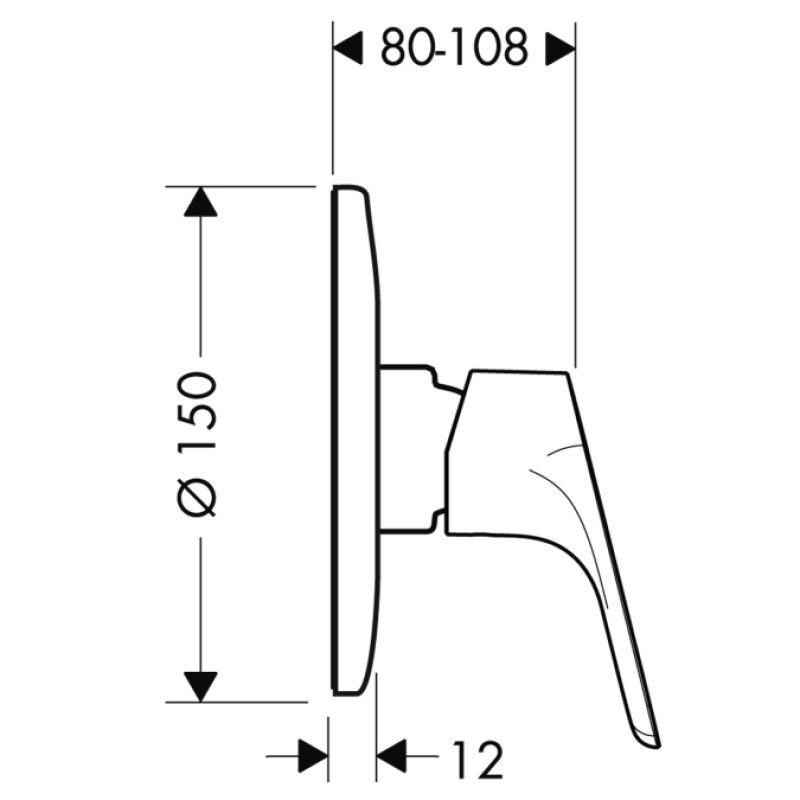 Hansgrohe Змішувач для душу одноважільний Focus (31967000)