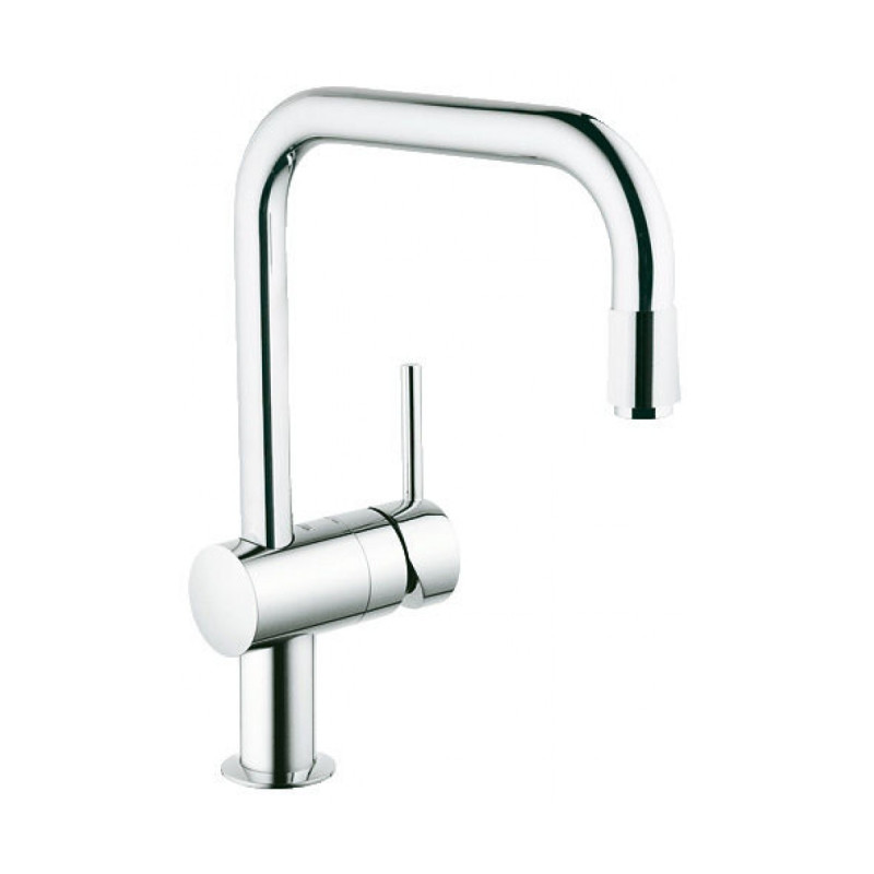 Grohe MINTA-змішувач одноважiльний для кухні (гнучка підводка, з висувним зливом), хром, (32067000)