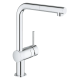 Змішувач для кухні з висувним виливом Grohe Minta (32168000)