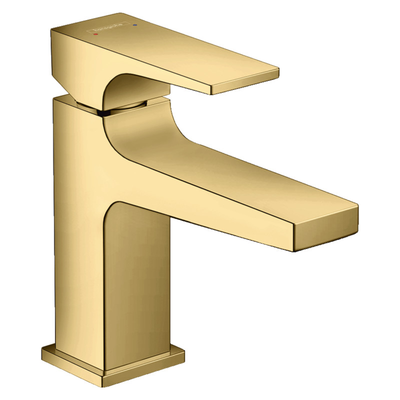 Hansgrohe Змішувач для умивальника Metropol 100 із донним клапаном золото