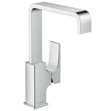 Hansgrohe Metropol Смеситель для раковини, одноважiльний з донним клапаном push-open, хром, (32511000)