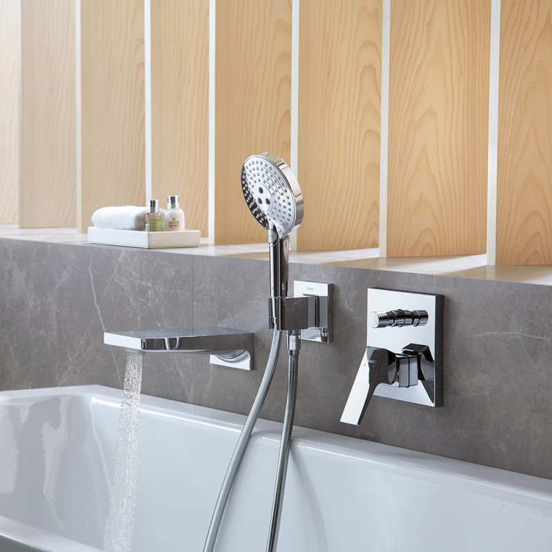 Hansgrohe Metropol Вилив на ванну, виступ 185мм, настiнний монтаж, хром, (32543000)