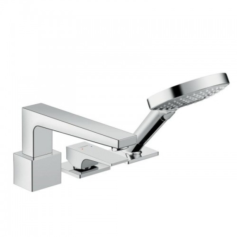 Hansgrohe Metropol Змiшувач на край ванни, на 3 отвори, виступ 197мм, хром, (32550000)