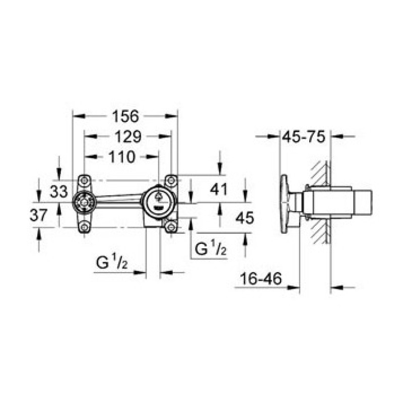 Grohe Механізм вбудовується для змішувача на раковину 32635000, (32635000)