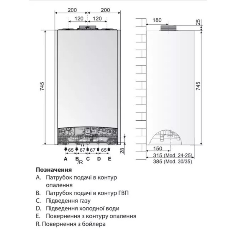 Котел газовий ARISTON CLAS ONE WIFI 24 3302123