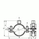Walraven Хомут для высоких нагрузок без вкладыша BIS HD500 M8/10 BUP1000 D 59-65 мм 33038065