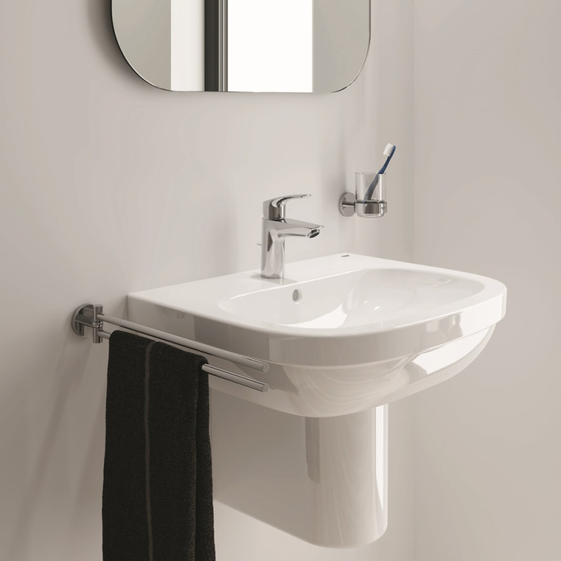 Grohe Змішувач для умивальника Eurosmart New з донним клапаном, хром (33265003)