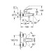 Grohe EUROSMART NEW смеситель для ванны однорычажный, цвет черный матовый, (333002433)