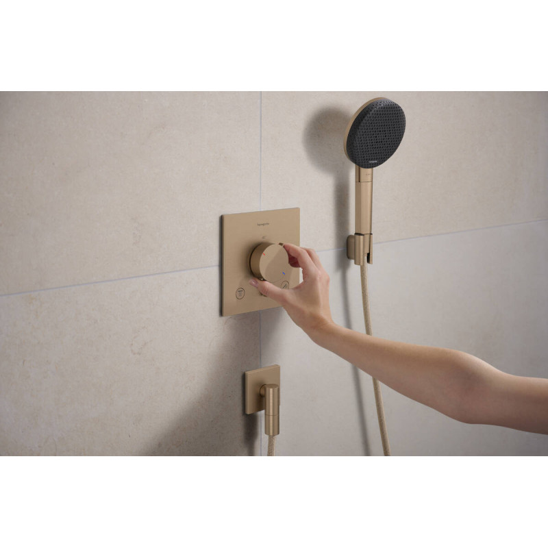 Hansgrohe ECOSTAT COMFORT E термостат для 2х споживачів, ПМ, шліфованна бронза, (33711140)