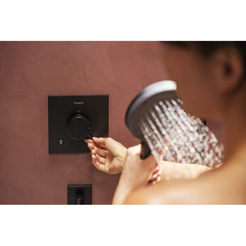Hansgrohe ECOSTAT COMFORT E термостат для 2х споживачів, ПМ, чорний матовий, (33711670)