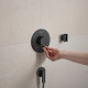 Hansgrohe ECOSTAT COMFORT S термостат для 2х споживачів, ПМ, шліфованний чорний хром, (33715340)