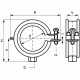 Walraven BISMAT® Flash Хомут із вкладишем epdm M8 D 15-18 мм 3373018