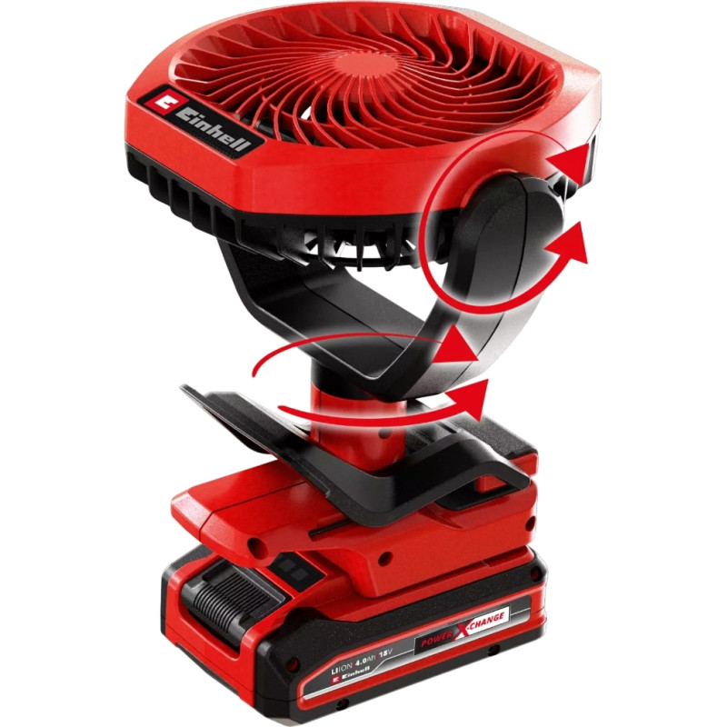 Вентилятор акумуляторний Einhell GC-CF 18/110 Li - Solo, PXC, 18В D110мм 1500м3/год 3 режими, 0.48кг без АКБ і ЗП (3408061)