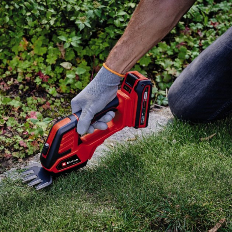 Einhell Ножиці для трави GE-CG 18/100 Li-Solo, PXC, акум., 100мм, 1.06кг (без АКБ та ЗП) (3410313)