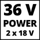 Einhell Акумуляторна газонокосарка GE-CM 36/48 Li M Solo, без акб та з/п (3413054)