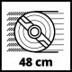 Einhell Акумуляторна газонокосарка GE-CM 36/48 Li M Solo, без акб та з/п (3413054)