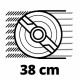 Einhell Акумуляторна газонокосарка RASARRO 36/38, 2 акб 4.0 Ah, з/п (3413180)
