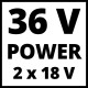 Einhell Аератор-скарифікатор акумуляторний GC-SC 36/31 Li PXC 18В 31см 10.9кг (без АКБ та ЗП) (3420660)